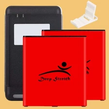 2x 4600mAh Battery External Charger for Samsung Galaxy J3 (2018) SM-J337A Phone