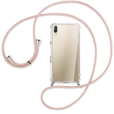 Handykette für Sony Xperia L3 roségold Hülle mit Band Kordel zum Umhängen