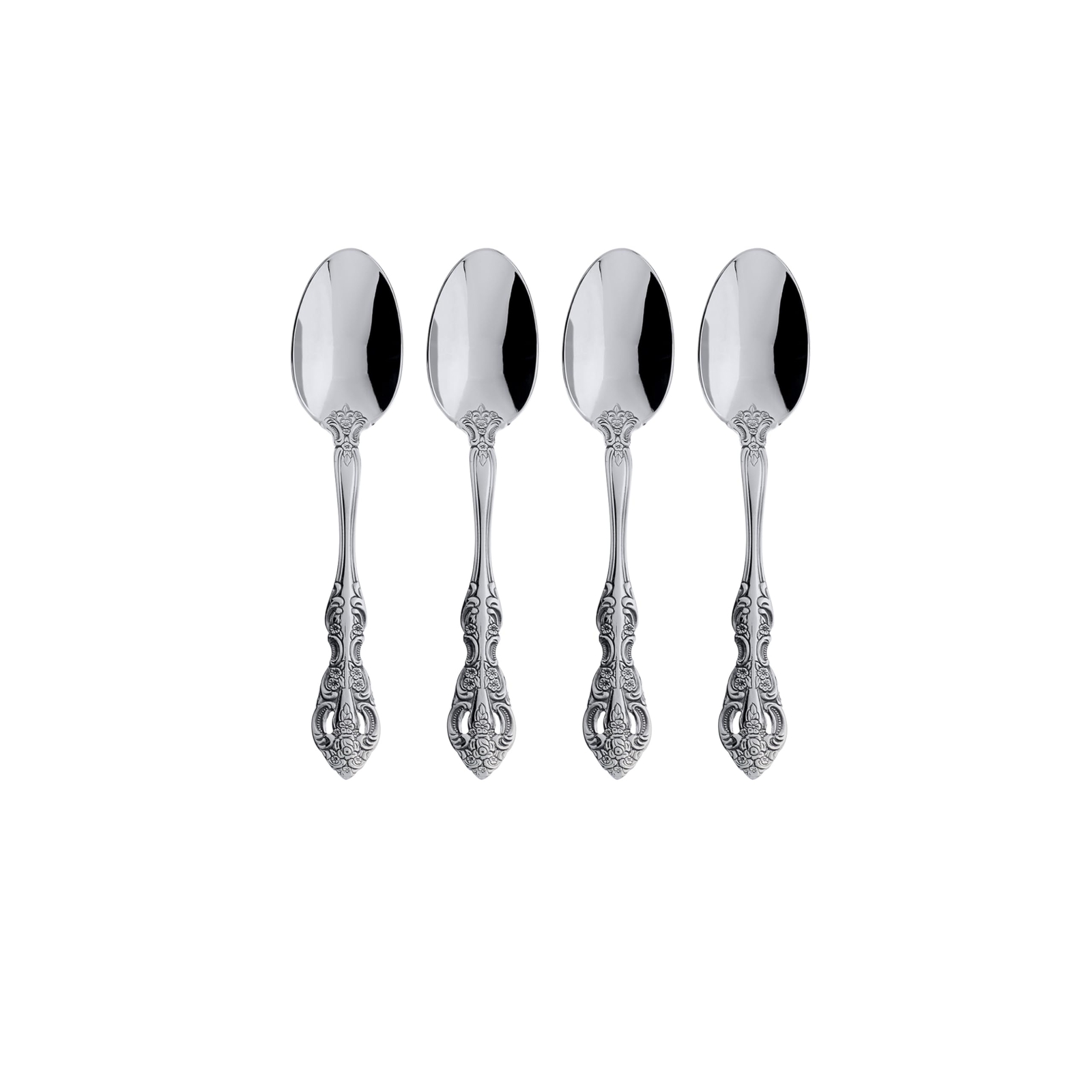 Oneida Michelangelo Fine Flatware Teaspoons, Set of 4 , 18/10 Stainless Steel...