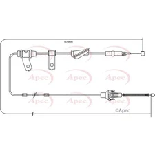 Apec Brake Cable CAB1264 - Engineered for Performance to Match OE Quality