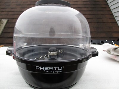 VINTAGE PRESTO STIRRING POPPER 05200-02. WORKS GREAT. COMPLETE W/ INSTRUCTIONS.