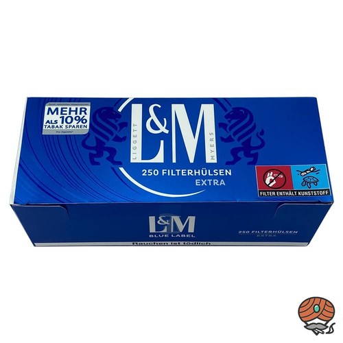 L&M Red/Rot Volumentabak Mega Box 2x 185g, L&M Blau Extra Hülsen, mehr - Bild 3 von 6