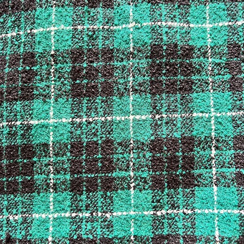 Vintage Karo Blazer Jacke Wollmischung vorne offen Old Money Preppy Büro 8 P - Bild 8 von 11