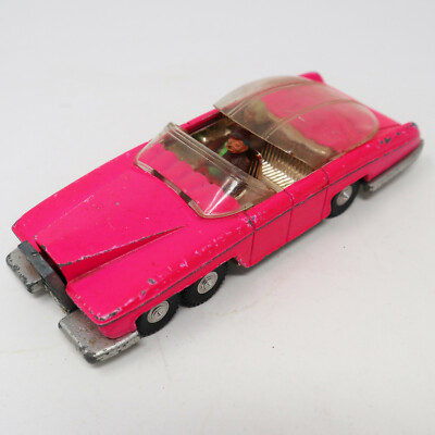 VINTAGE 70s DINKY 100 THUNDERBIRDS FAB 1 FAB1 CAR RARE FLUORESCENT
