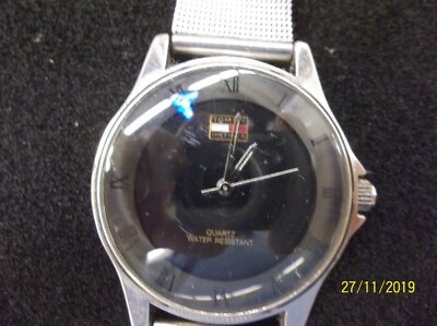 Vintage Mens Tommy Hilfiger Designer Watch 1238 Steel Mesh band - runs  great | eBay