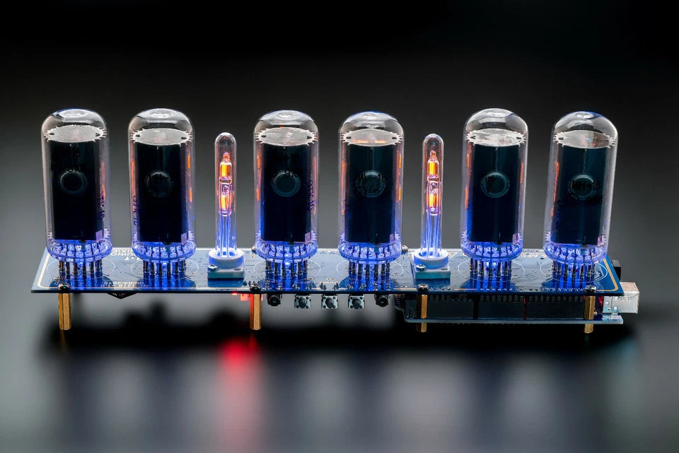 DIY KIT for IN-18 Arduino Shield Nixie Tubes Clock with Columns [TUBES OPTIONAL] - Image 4 of 4