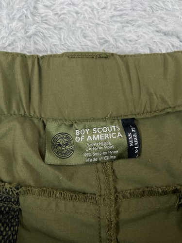 Boy Scouts Shorts Men Extra Large Green Cargo Switchback Belted Nylon 42x8 READ - Picture 7 of 15