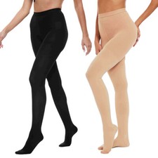 30-40 mmHg Compression Pantyhose Thigh-High Stockings Hosiery For Women Men