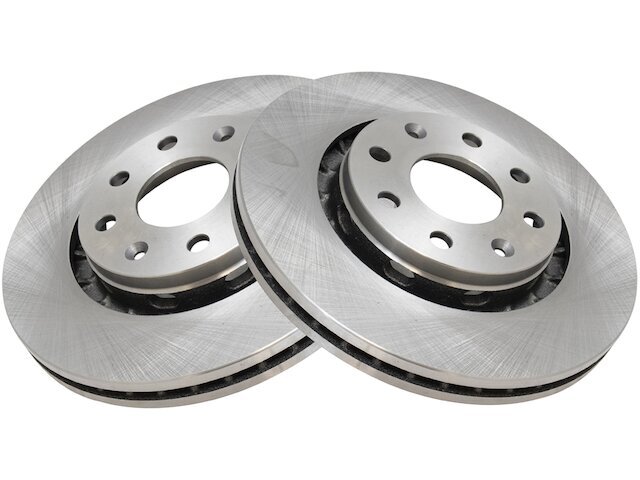 AutoShack Front Drilled Slotted Brake Rotors Ceramic Brake Pads Calipers Front Drilled Slotted Replacement Kit Chevrolet Spark Aveo5 Pontiac G3 Suzuki