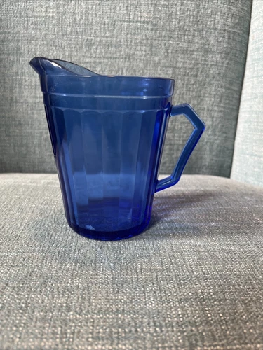 Vintage Hazel-Atlas Cobalt Blue Depression Glass Creamer Pitcher