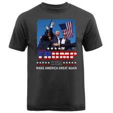 Donald Trump Rally Shooting Trump 2024 Fight Make America Great Again T-shirt