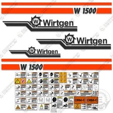 Fits Wirtgen W1500 Decal Kit Cold Plainer - 7 YEAR OUTDOOR 3M VINYL!