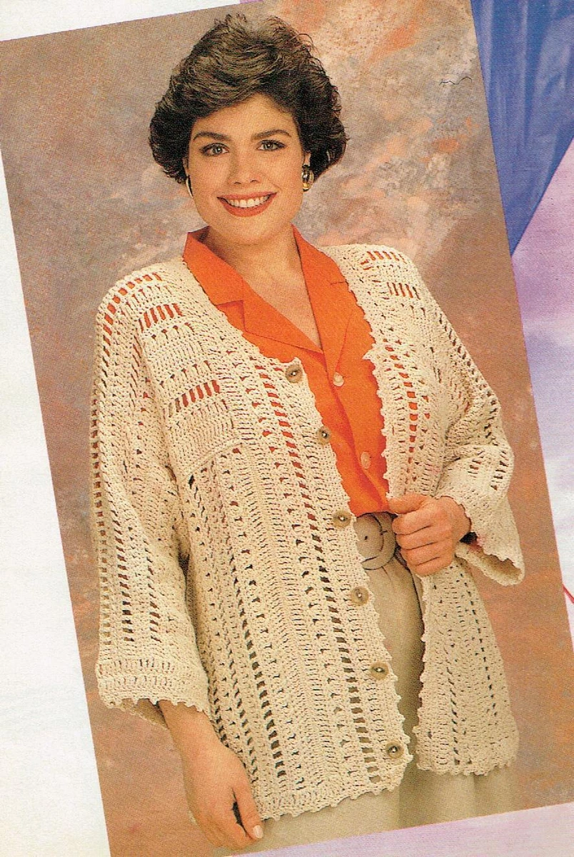 Crochet ladies jacket sale
