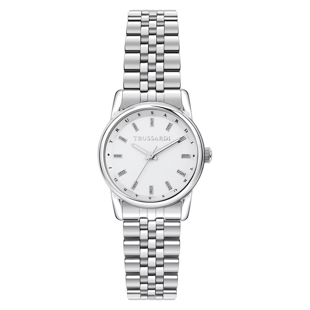 Orologio TRUSSARDI donna T-joy acciaio / bianco R2453150507