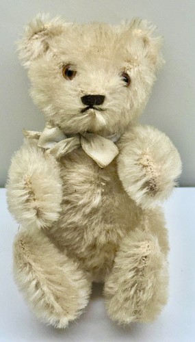 TOY ~ Vintage 5” Mohair Schuco ~ Blond Teddy Bear Jointed Good Clean Condition - Picture 3 of 7