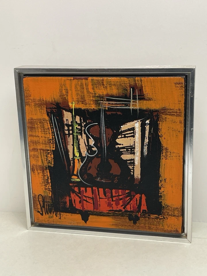 Instrumentos musicales de pintura Vanguard Studios Stuart Burr MCM Midcentury 1967 Foto 3 de 4