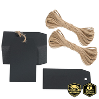 GeschenkanhäNger Kraftpapier 100Stk 4X7Cm Mit Jute-Schnur FüR Hochzeit
