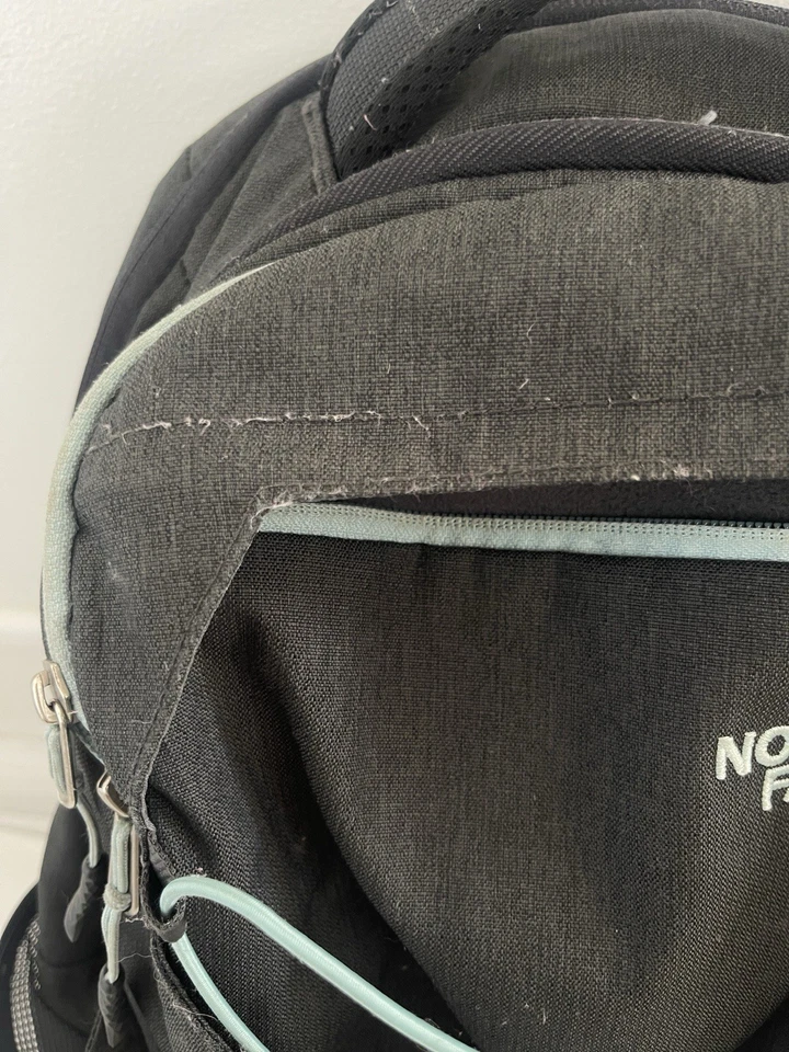 The North Face Borealis Luxe Backpack Gray Turquoise Laptop Hiking Travel - Image 3 of 4