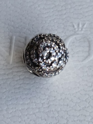 Original  Pandora Element, Clip, Rose, mit weißen Zirkoniasteinen, pavé, retired - Bild 1 von 5