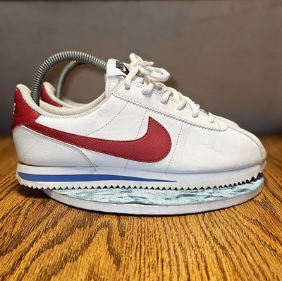 Nike Cortez 72 OG Forrest Gump Shoes White Red Blue 904764-103 Youth Size 6.5Y