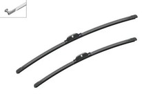 2x Balai d'essuie-glace installation latérale plat 3 397 118 957 BOSCH