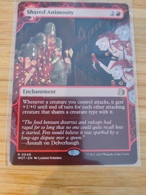 MTG Shared Animosity 0049 Wilds of Eldraine Enchanting Tales M/NM Free UK P&P