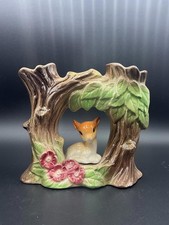 Vintage Ceramic Hornsea Withernsea Fauna Double Posy Vase 11cm Tall Collectable