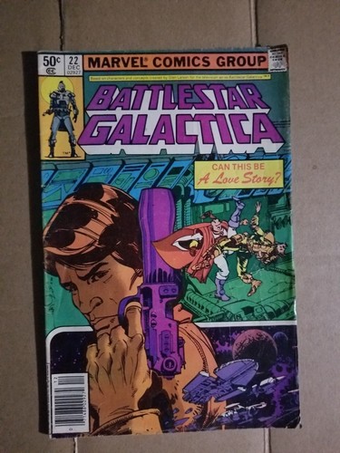 BATTLESTAR GALACTICA #22 Dec 1980 Bronze Age Marvel Comics simonson cover F/N-
