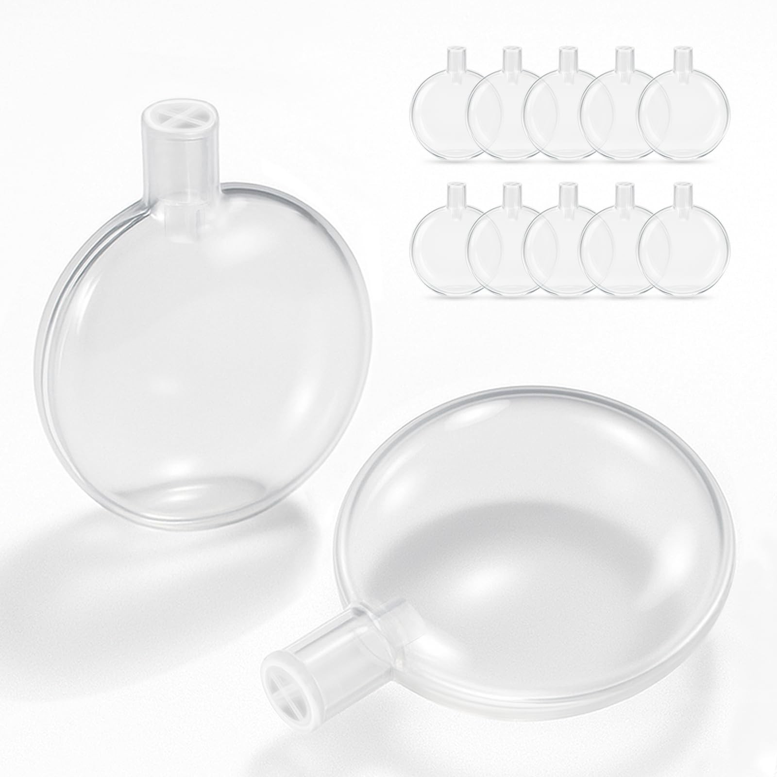 - 12pcs 40mm Replacement 12pcs, Clear