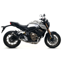 Arrow Auspuff Dark PRO-RACE FüR Honda CB650R / CBR650R 2019-, Edelstahl Schwarz