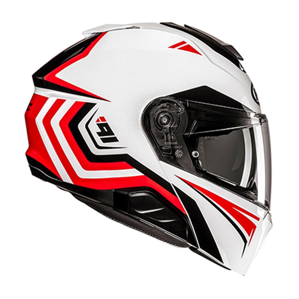 HJC White/Red/Black i91 Tricus MC1 Modular Helmet 449259 | eBay