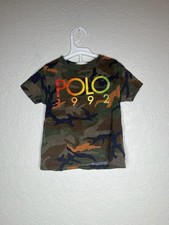 Boys Polo by Ralph Lauren 1992 S/S T-Shirt Size 3T - Camo - Cotton