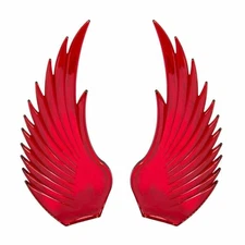 Windrider Hood Ornament Pull Replacement Wings Plastic Red GG#48043 Pair