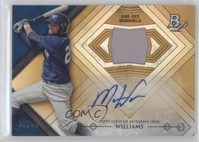 2014 Bowman Platinum Relics Gold Refractor 25/50 Mason Williams #AR-MW Auto 9ai