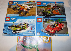 LEGO CITY & CREATOR LOT OF 5 INSTRUCTION MANUALS 60114 60120 60148 LOOSE