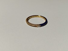 Pandora ME Pavé & Blau Doppelring 14 Karat Vergoldung (162528C01-58)