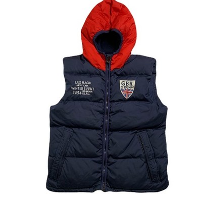 Polo Ralph Lauren 1934 USA Olympics Vancouver Down Blue Vest Lake Placid Hooded