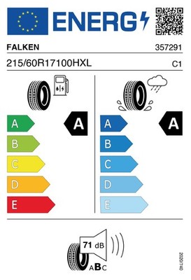 2x Falken E.ZIEX XL Elect Silent Core 215/60R17 100H Reifen Sommer Offroad