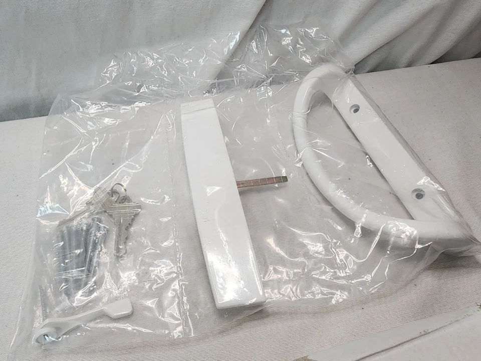 Sliding Patio Door Handle Set with Key Cylinder Mortise Lock Reversible Design - Image 2 of 4