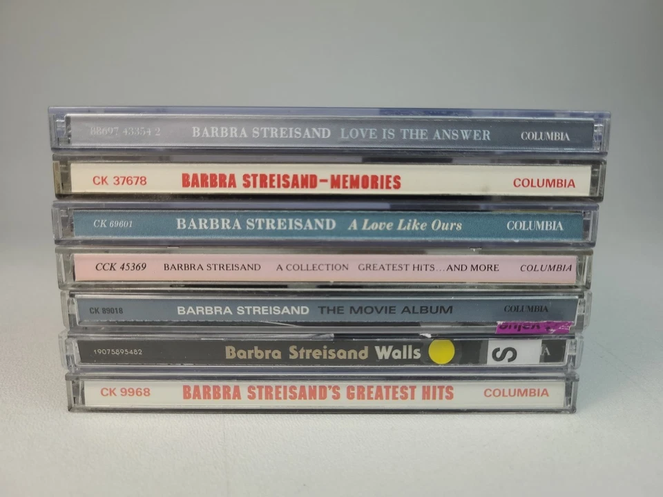 Lot Of 7 Barbra Streisand CDs Memories Walls Movie Love Answer Ours Hits *AS IS* Foto 4 de 4