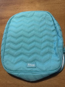 Thirty One 31 Chill-icious Thermal Insulated Lunch Bag Turquoise Quilted Chevron
