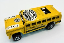 Autocollants vintage Hot Wheels Redline S’Cool Bus jaune d'origine !