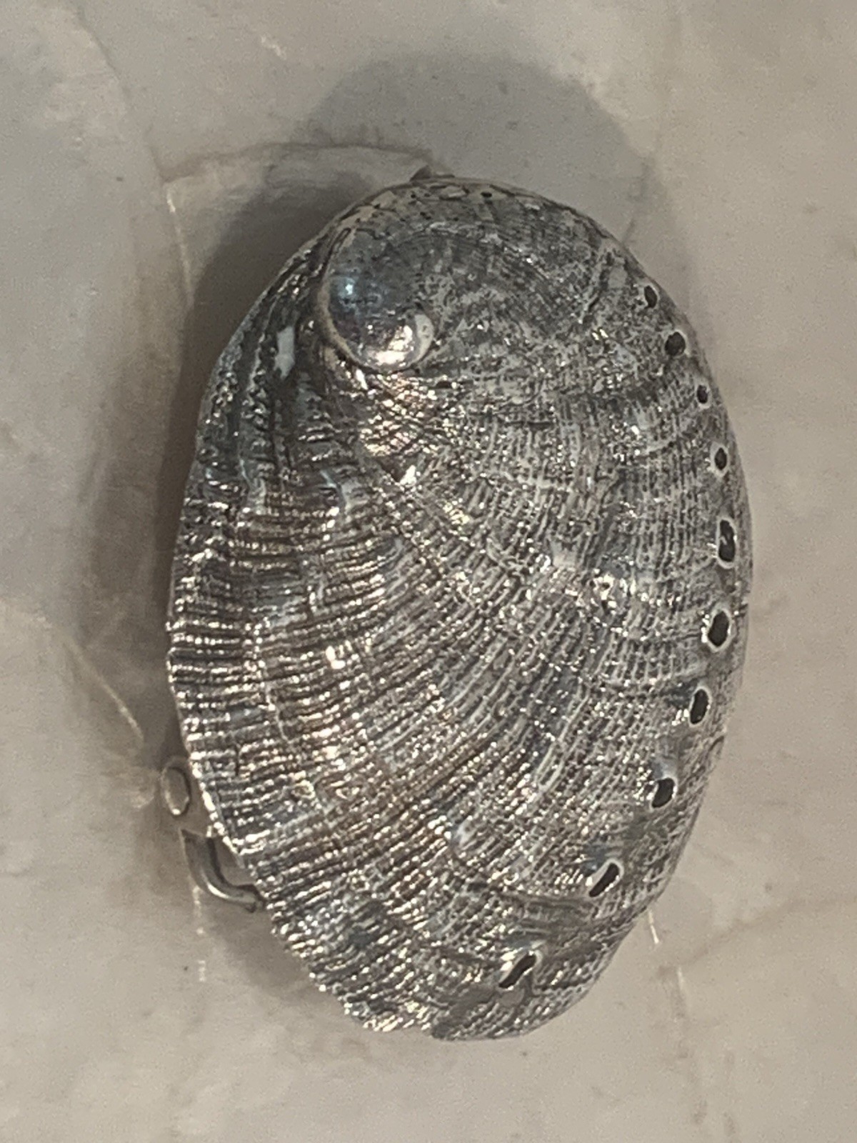 Solid Sterling Silver ABALONE Sea Shell BELT BUCK… - image 12