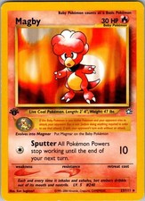 Magby 23/111 Rare Neo Genesis Pokemon 1st Edition Near Mint on eBay