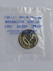 1961 Washington Quarter Silver Coin Proof