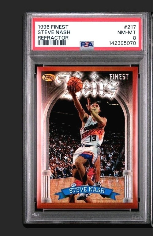 1996-97 Topps Finest - Common Bronze Steve Nash #217 Refractor (RC)