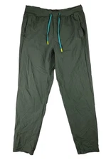 Cotopaxi Veza Mens Medium Green Nylon Stretch Elastic Waist Hiking Chino Pants