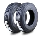 2 Trailer Tires ST205/75R14 Premium FREE COUNTRY 8 Ply LR D 105M w/Scuff Guard