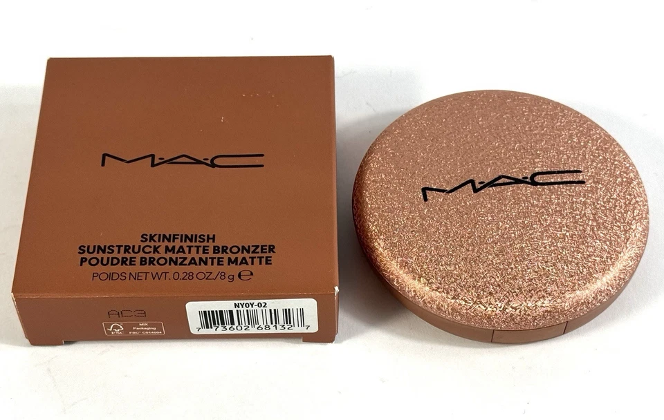 MAC Skinfinish Sunstruck Matte Bronzer NY0Y-02 Medium Golden 8g Bronzing Puder - Bild 2 von 3