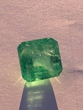 13.48ct Octagonal Natural Green Columbian Emerald GIA Certified Loose Gemstone